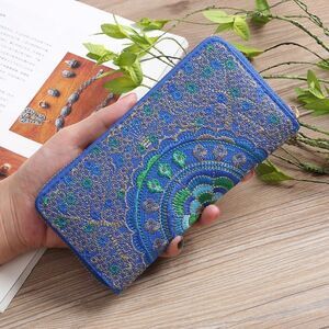 2/$21 Ladies Blue Long Wallet